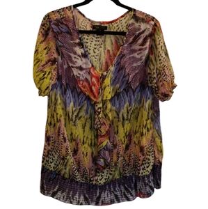 Takoni Vibrant Print Top 1X